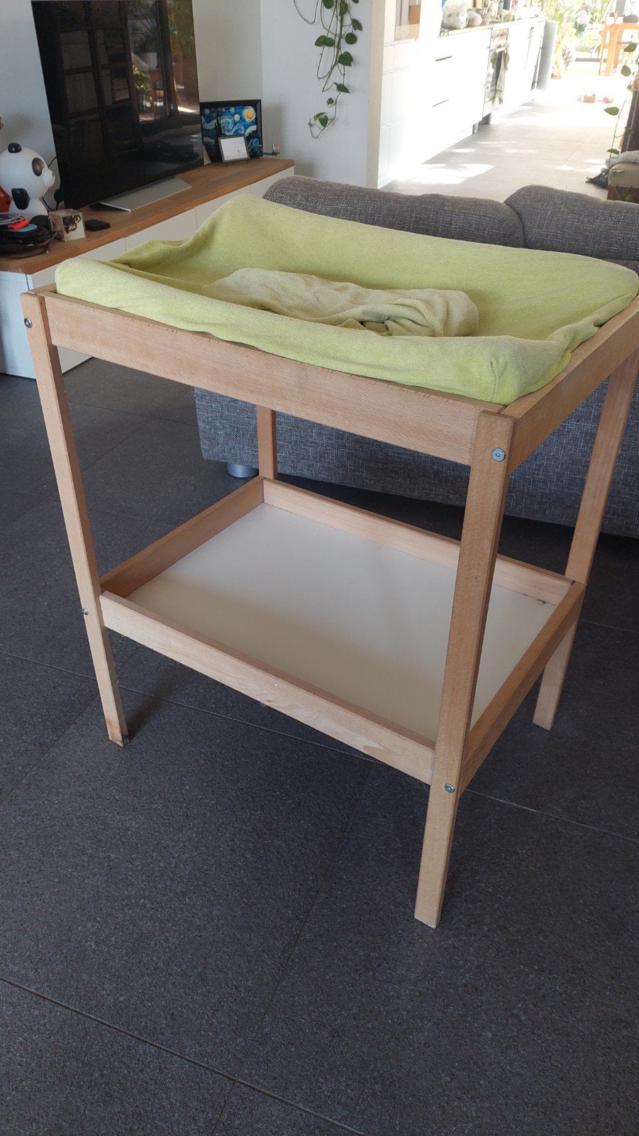 Verzorgtafel Sniglar Ikea met verzorgkussen en 2 hoezen, Kinderen en Baby's, Kinderkamer | Commodes en Kasten, Ophalen, Gebruikt