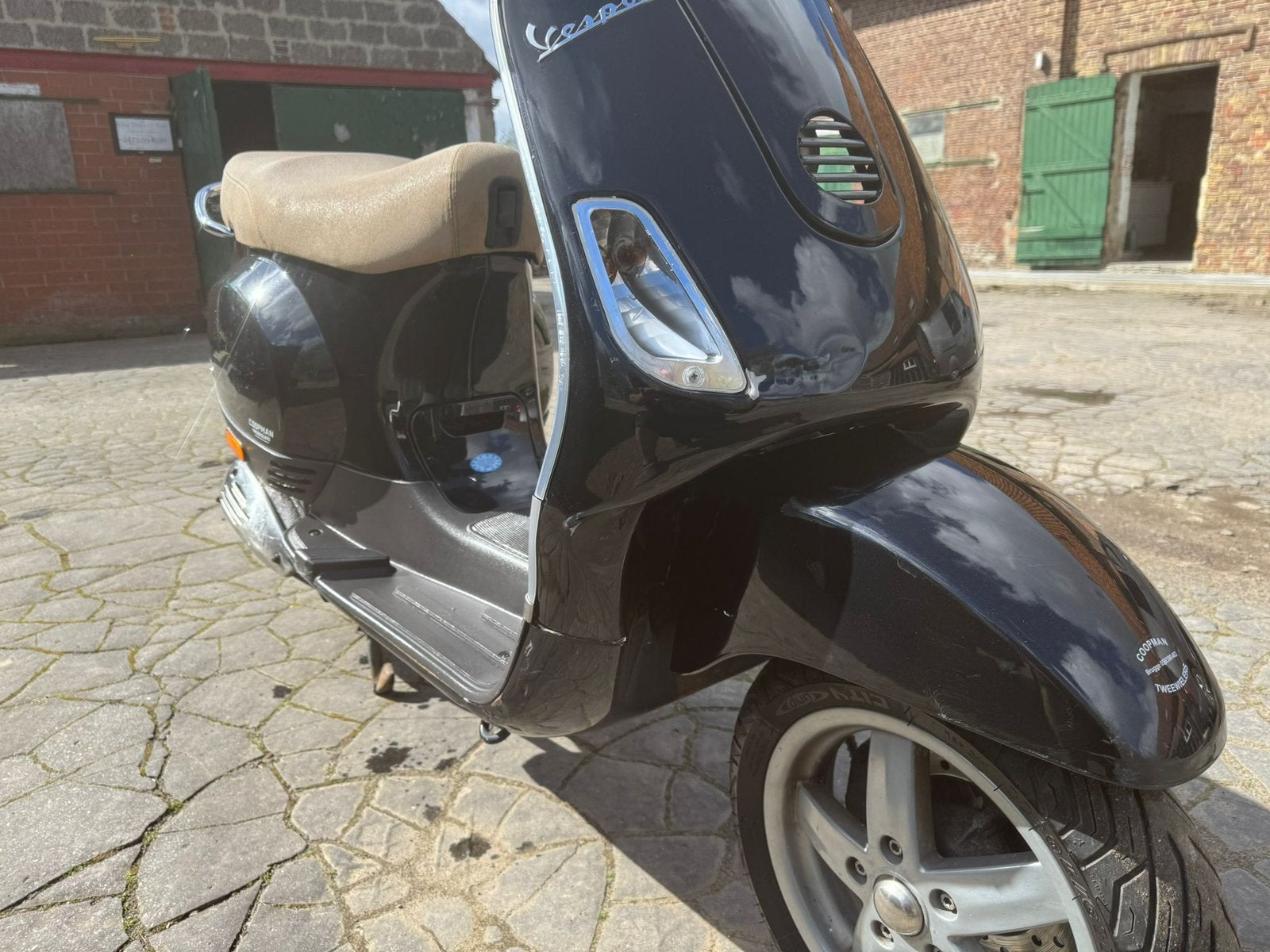 Vespa piagio met schade kader krom, Ophalen, Gebruikt, Klasse B (45 km/u), Benzine