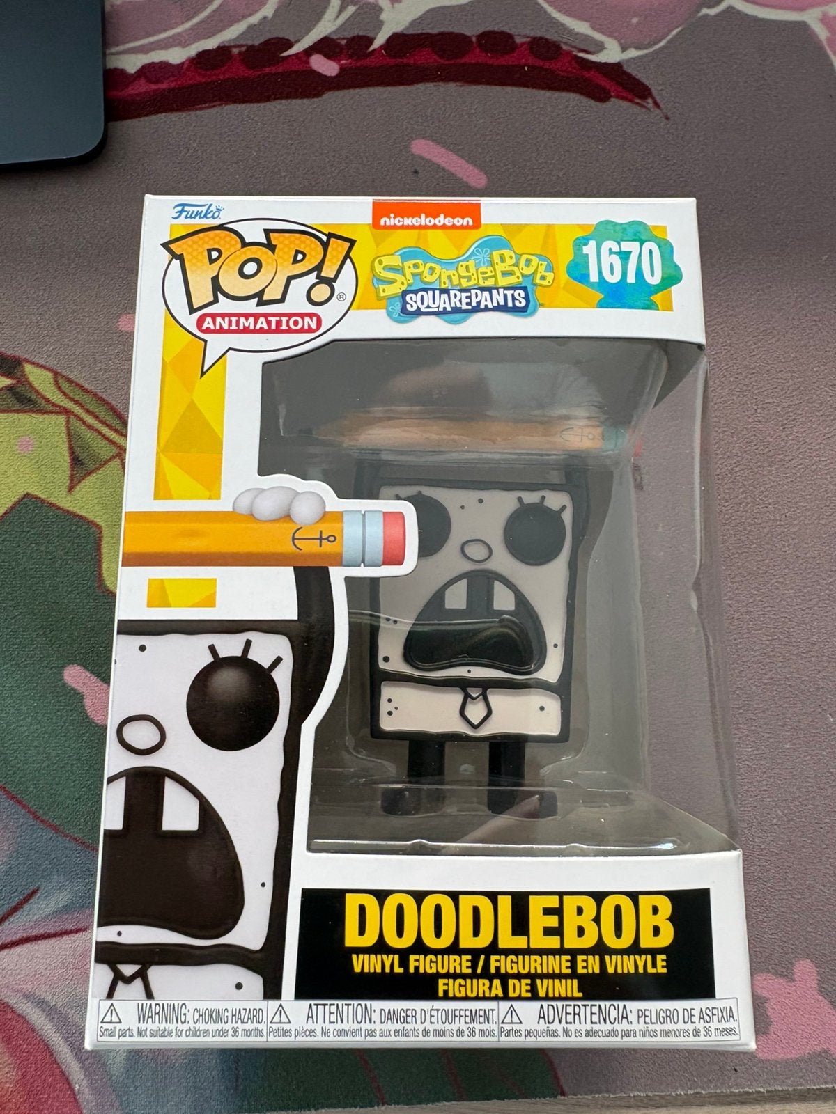 Funko Pop Doodlebob #1670 SpongeBob SquarePants Vinyl Figure, Collections, Jouets miniatures, Comme neuf, Enlèvement ou Envoi
