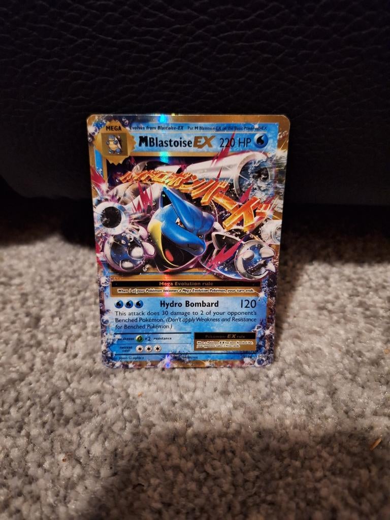 M Blastoise EX Pokémon kaart, Hobby en Vrije tijd, Verzamelkaartspellen | Pokémon, Ophalen of Verzenden, Foil