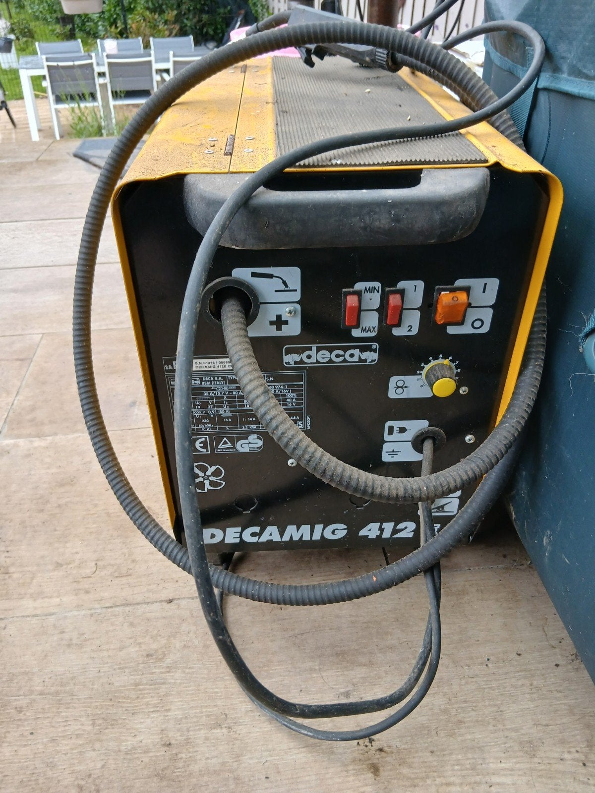 Lasapparaat Deca, Ophalen