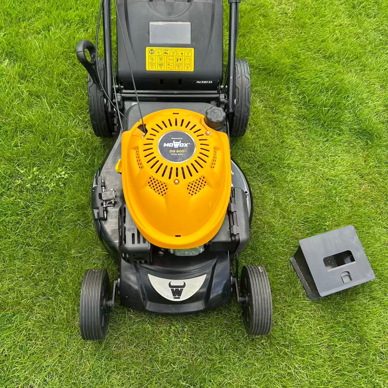 Mowox Powerful Petrol (51 cm), autopropulsé, aluminium, Tondeuse rotative, Tondeuses à gazon à essence, Comme neuf, Fonction de mulching