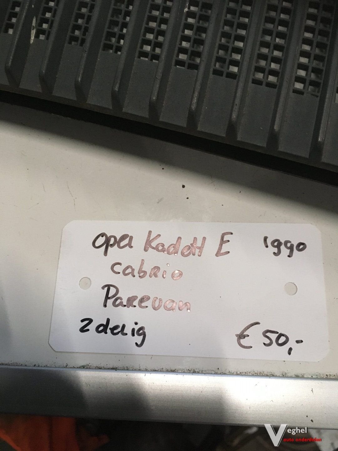 Opel Kadett E Cabrio 1990 GSI 2.0 8v Paravan 2 delig, Auto-onderdelen, Gebruikt, -, -, Ophalen of Verzenden