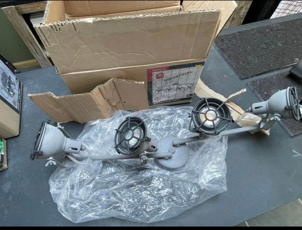 Plafondlamp in industriële stijl, Ophalen of Verzenden, Nieuw, Metaal