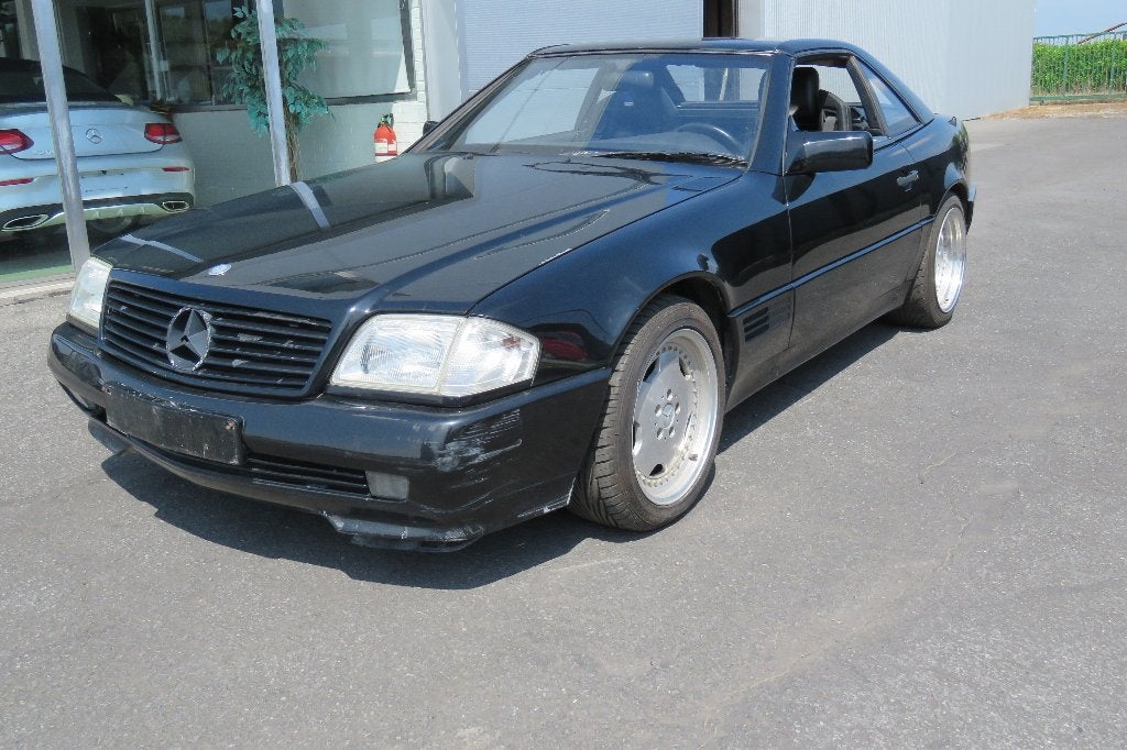 Mercedes SL 320 R129, Auto's, Mercedes-Benz, Particulier, SL, Benzine, 2 deurs, Automaat, Zwart, Zwart, Leder, Achterwielaandrijving