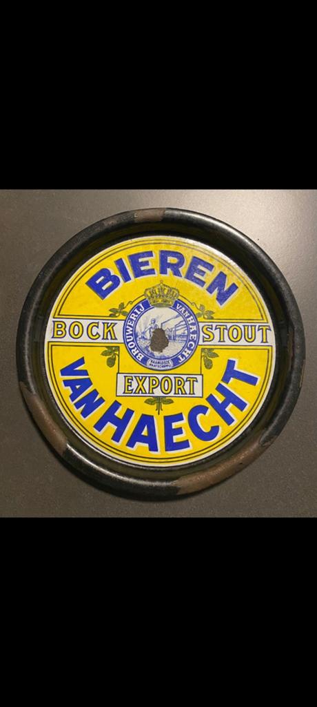 Bieren haecht emaille bierschotel, Verzamelen, Ophalen of Verzenden