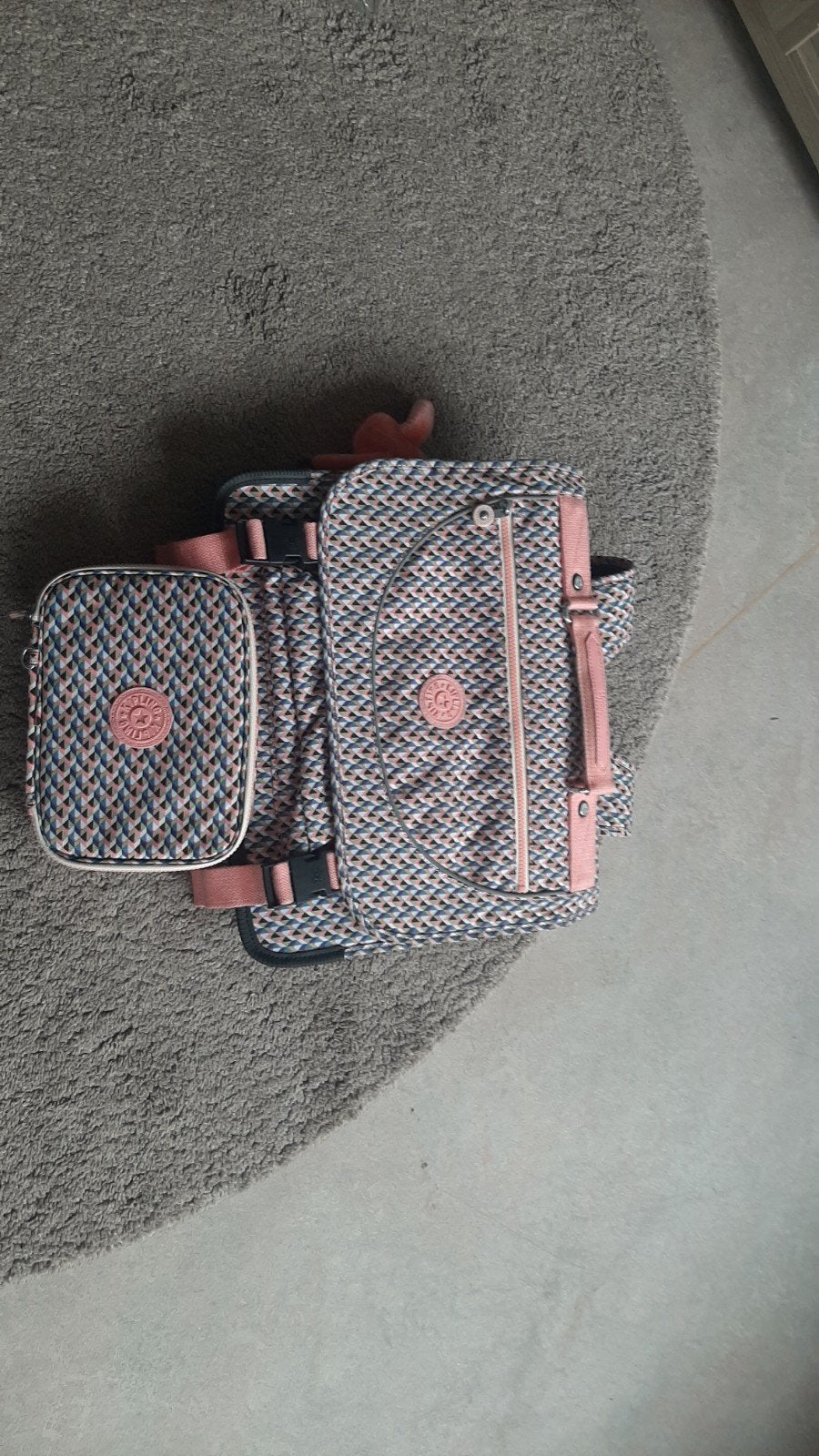 KIPLING, Enlèvement ou Envoi, Comme neuf, Rose, Sac à dos