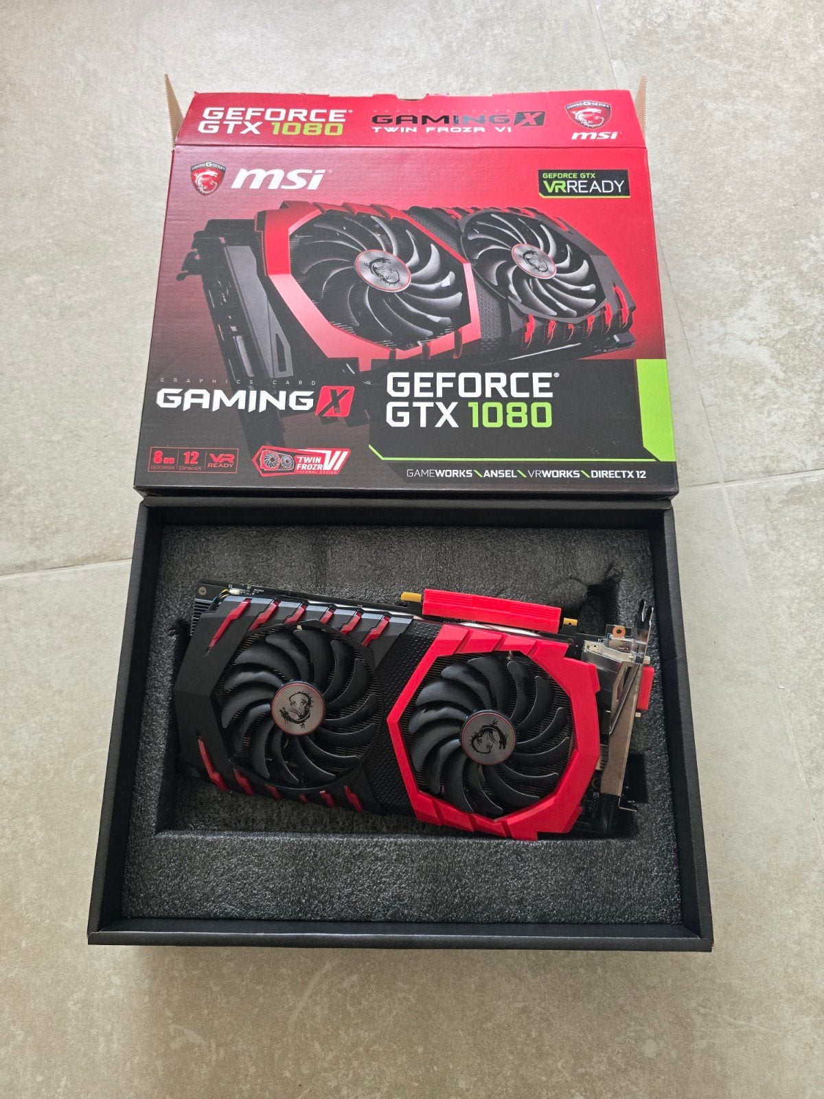 MSI GEFORCE GTX 1080 GAMING X TWIN FROZR VI, Ophalen, HDMI, PCI, Nvidia