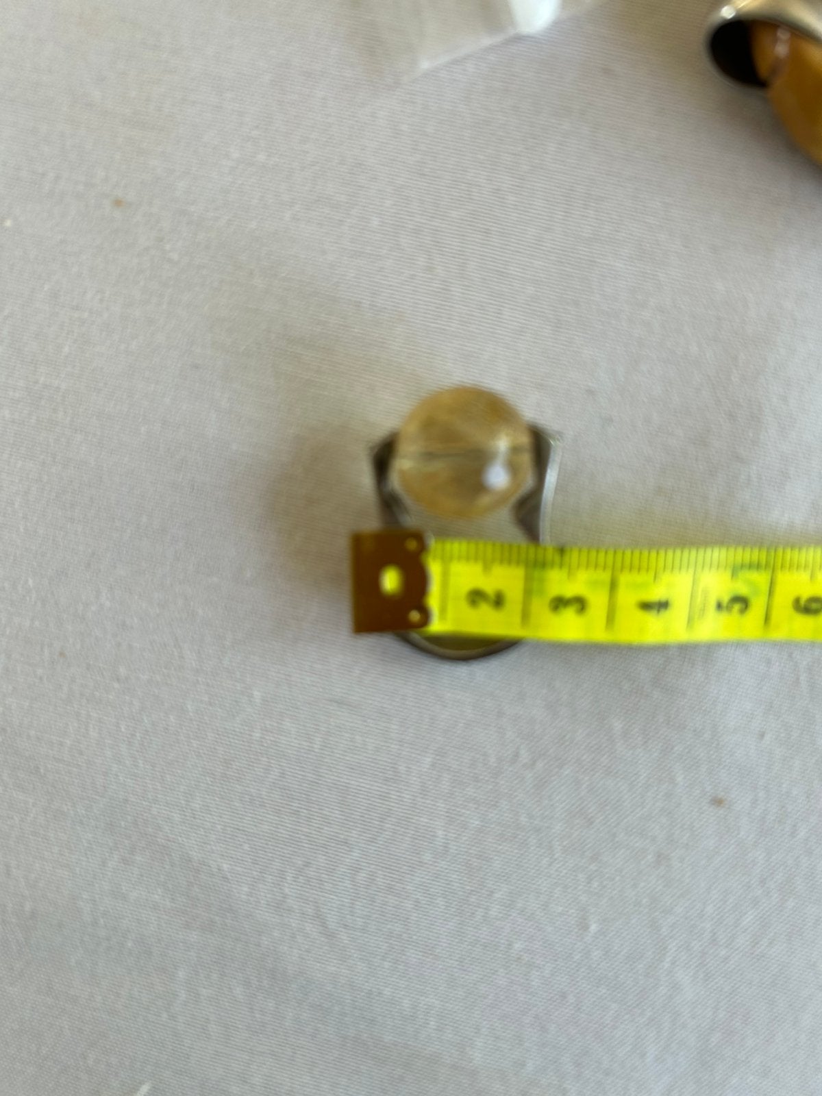 Bague avec pierre citrine, Enlèvement, Comme neuf