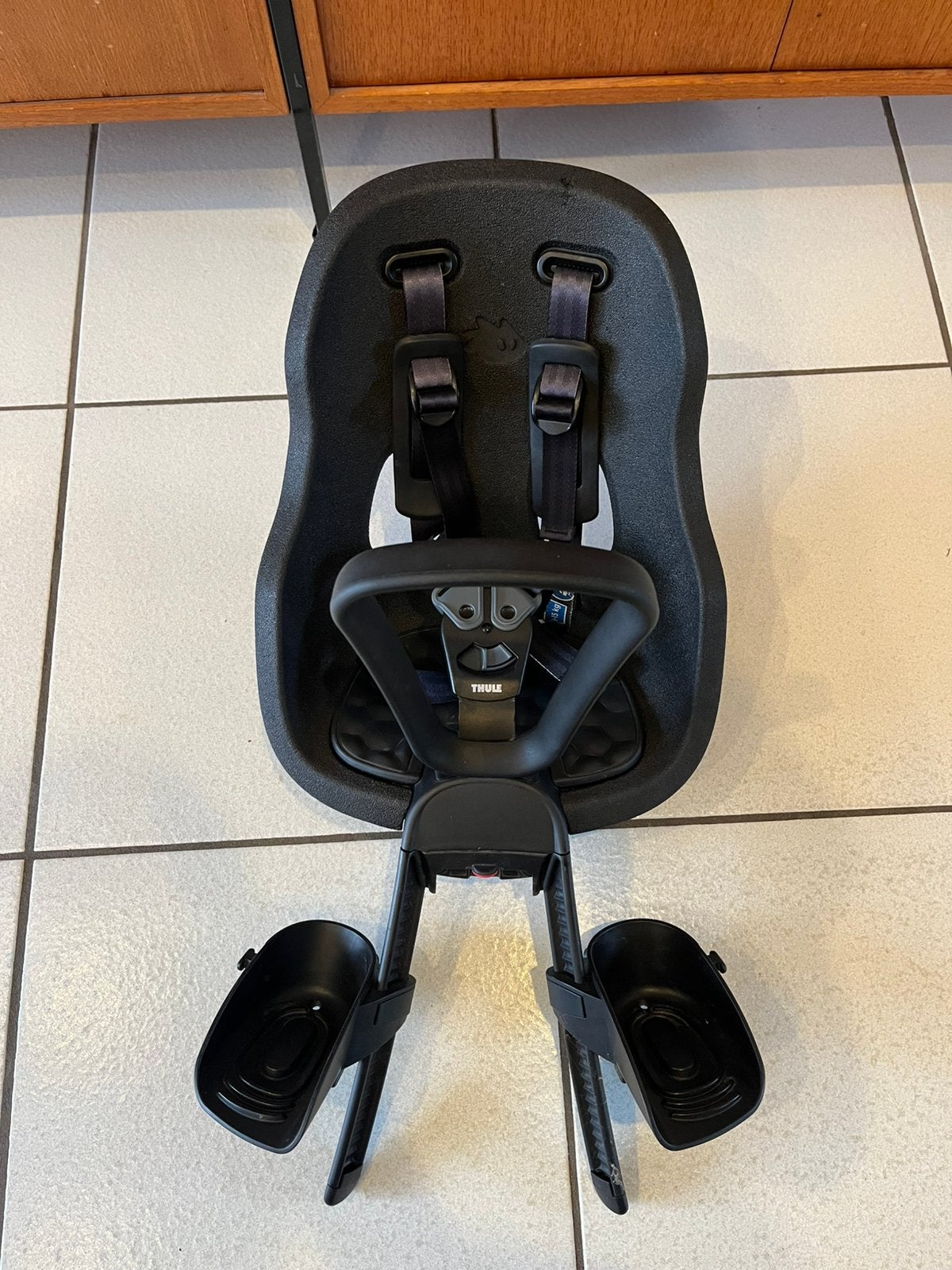 Thule yepp voorzitje, Vélos & Vélomoteurs, Siège avant, Repose-pieds, Enlèvement, Utilisé