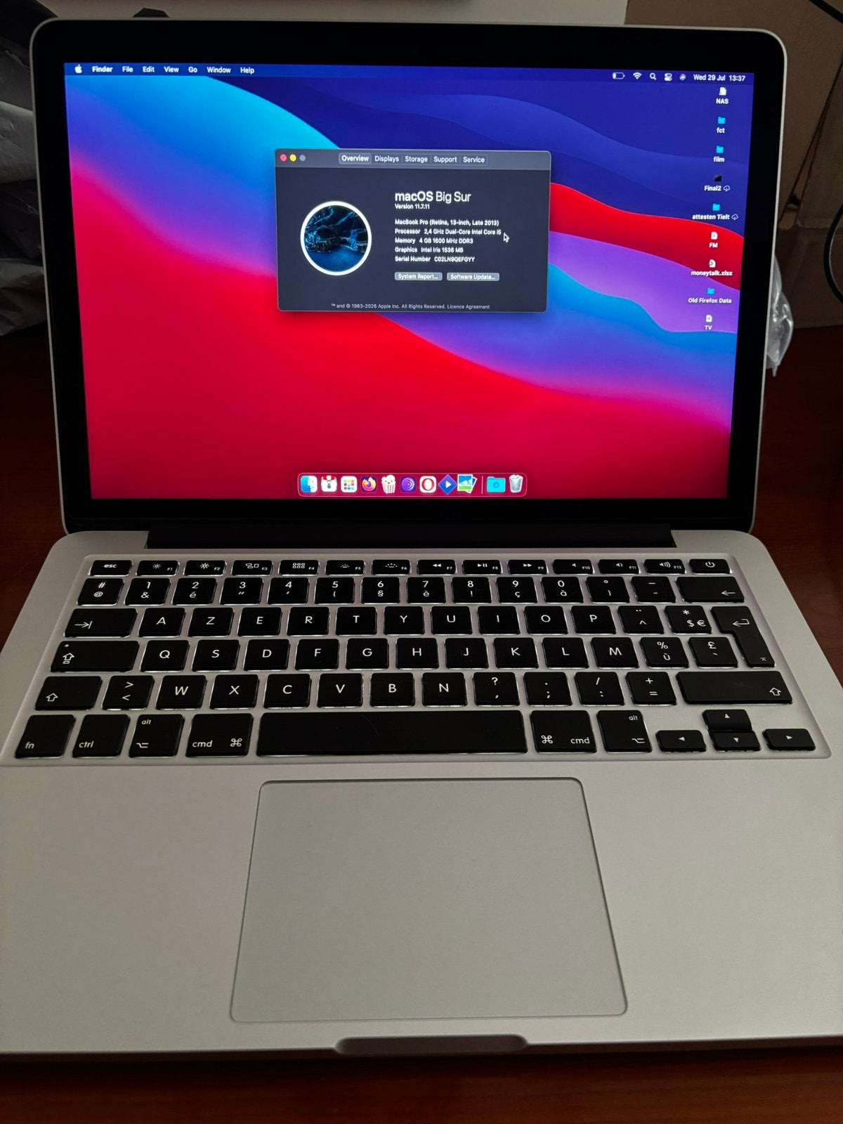 Macbook pro 13 4GB 128 GB ssd late 2013, Computers en Software, Ophalen, 13 inch, Zo goed als nieuw, MacBook