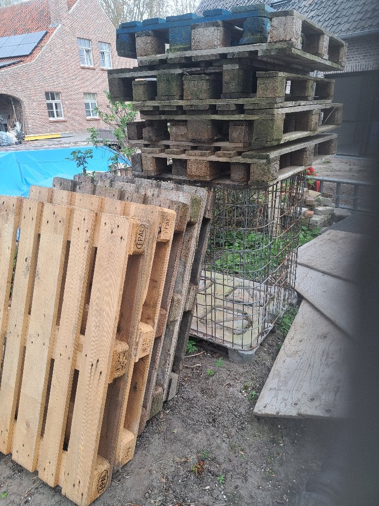 Europaletten, Moins de 200 cm, Autres essences de bois, Enlèvement, Utilisé
