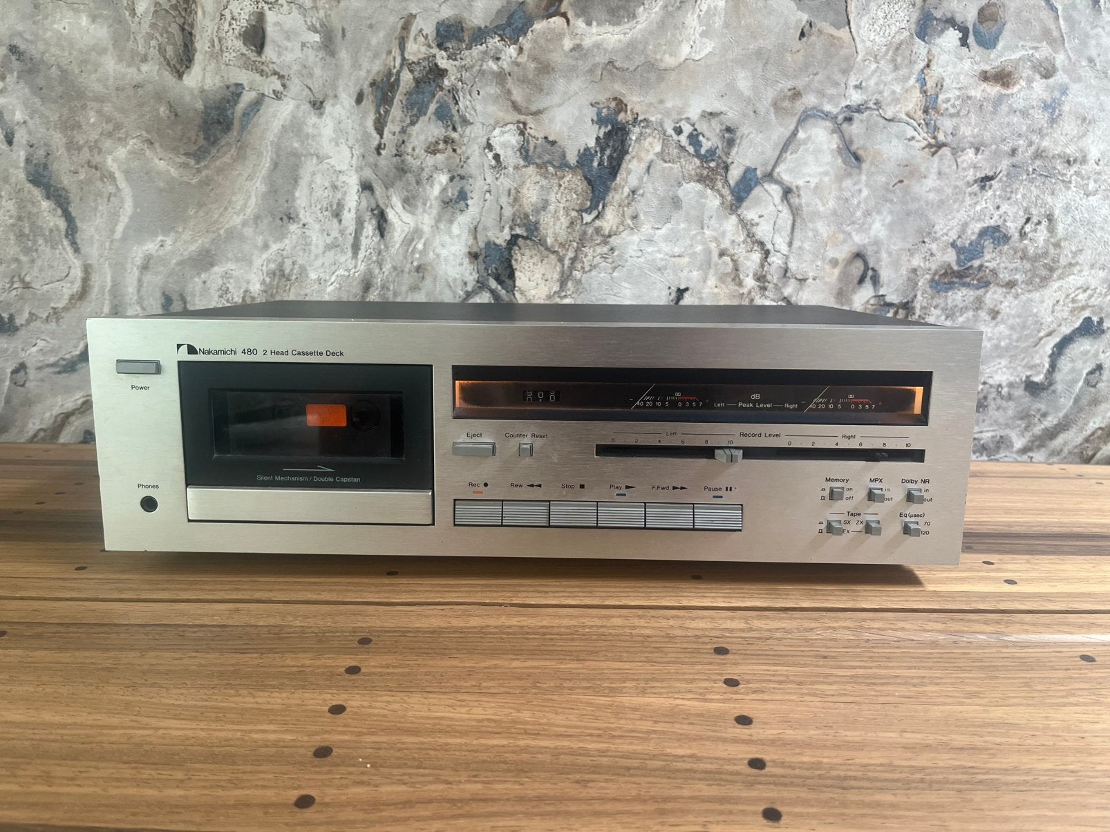 Nakamichi 480 2 Head Cassette Desk 80’s, Enlèvement, Comme neuf