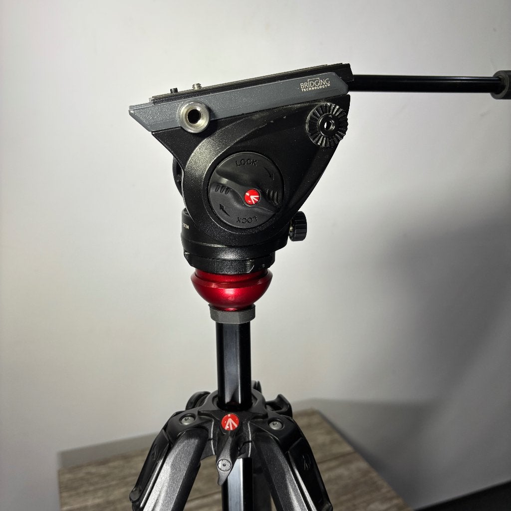 MANFROTTO MVH500AH & 190X ALU VIDEO KIT, TV, Hi-fi & Vidéo, Enlèvement ou Envoi, Comme neuf, Plaque de dégagement rapide, Manfrotto