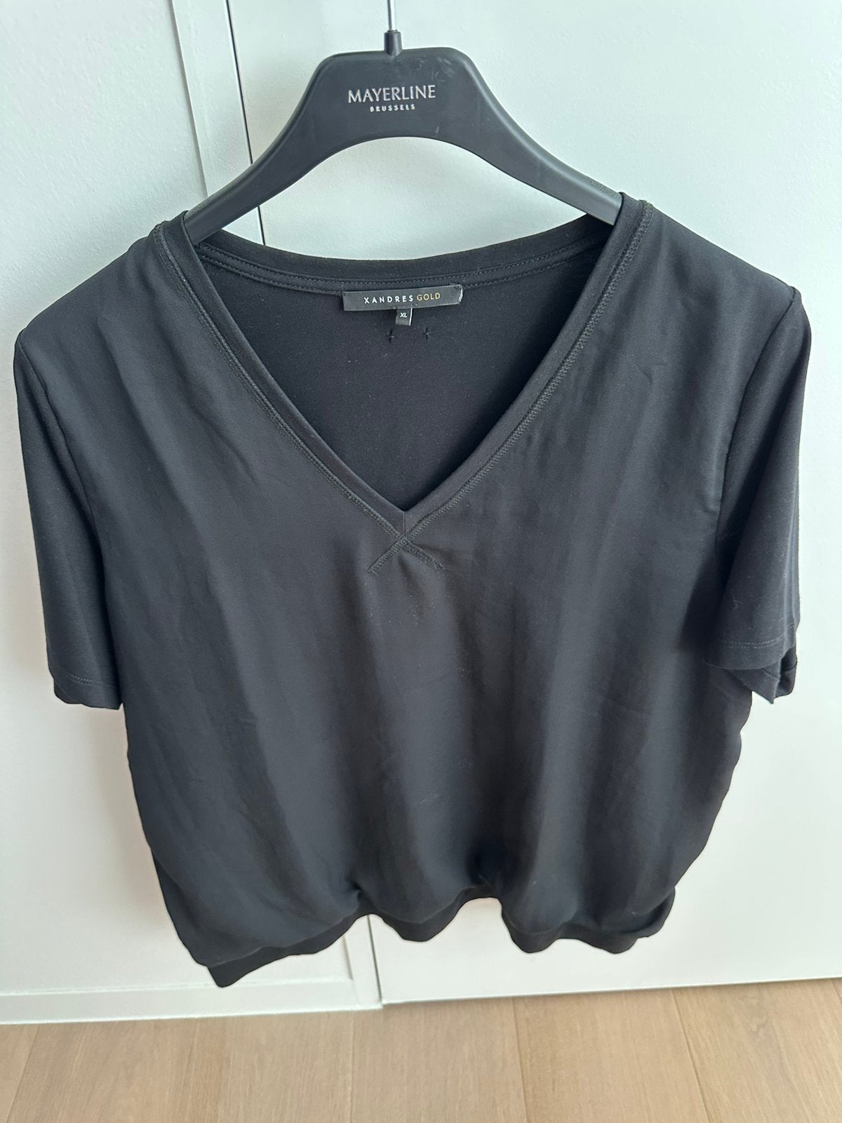 Zwart t-shirt xandres, Zwart, Maat 46/48 (XL) of groter, Ophalen of Verzenden, Zo goed als nieuw