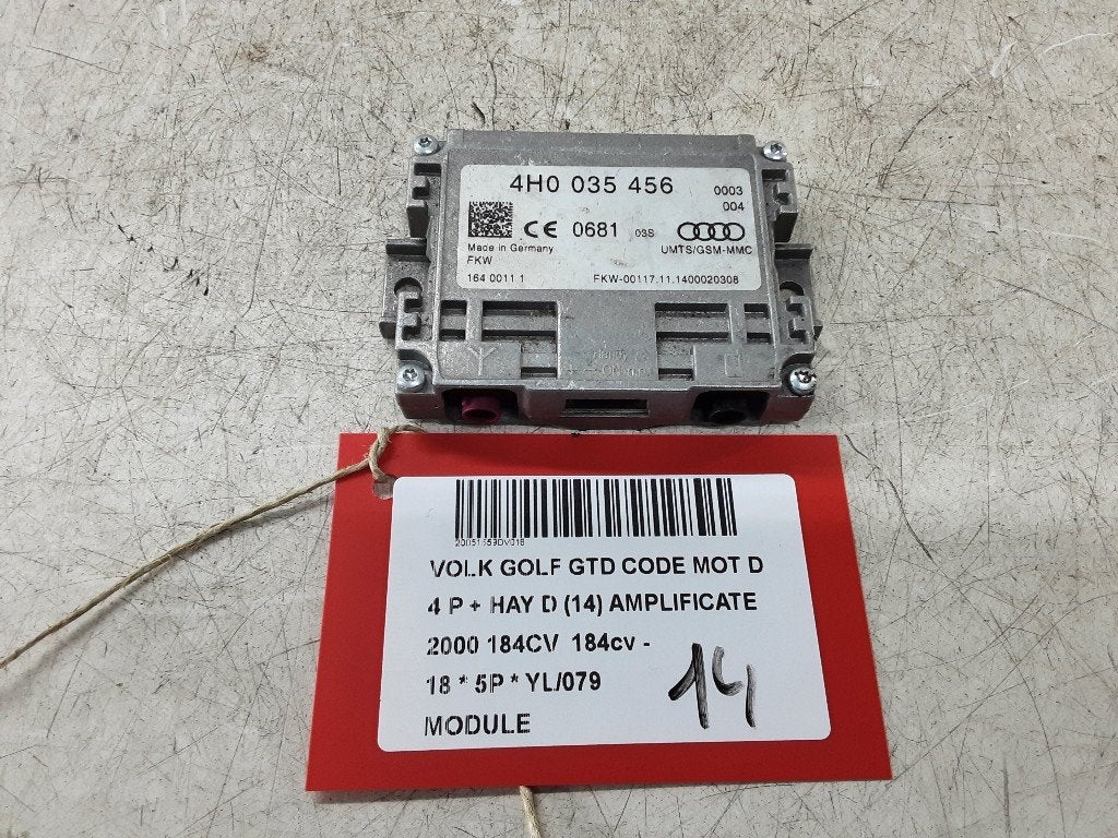 COMPUTER Volkswagen Golf VII (AUA) (4H0035456), Gebruikt, Volkswagen, Mevr. I. Hauben, Rue de l'Espoir 34 34
4030  GRIVEGNÉE, BE