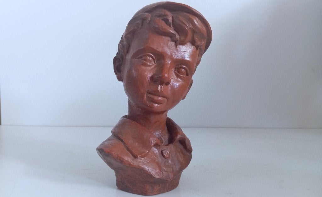 EDGARD FONTEYNE OUD TERRACOTTA BEELD, Antiek en Kunst, Ophalen of Verzenden
