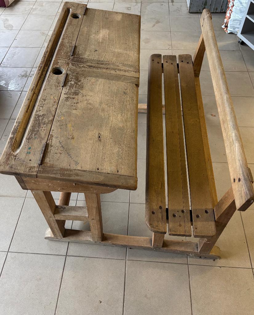 Banc d’école vintage, Ophalen