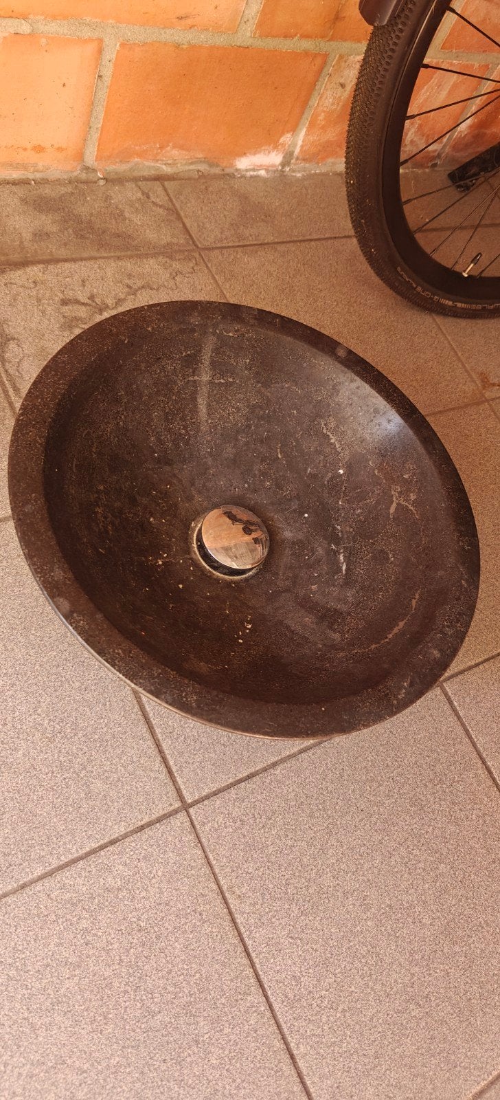Natuursteen spoelbak 40cm, Ophalen