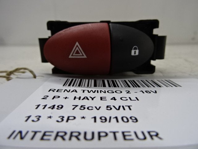 COMMUTATEUR Renault Twingo II (CN) (01-2007/09-2014), Utilisé, Renault