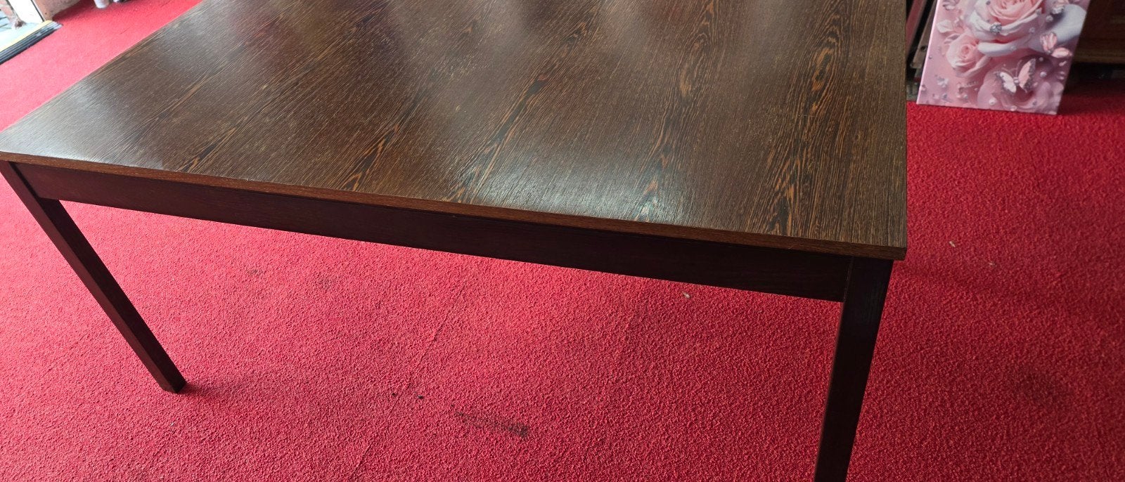 Tafel. H75xB86xL168 Bruin, Ophalen, Gebruikt, Klassiek, 50 tot 100 cm