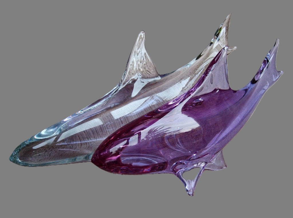 Art - design Murano vissen haaien., Antiek en Kunst, Antiek | Glaswerk en Kristal, Ophalen