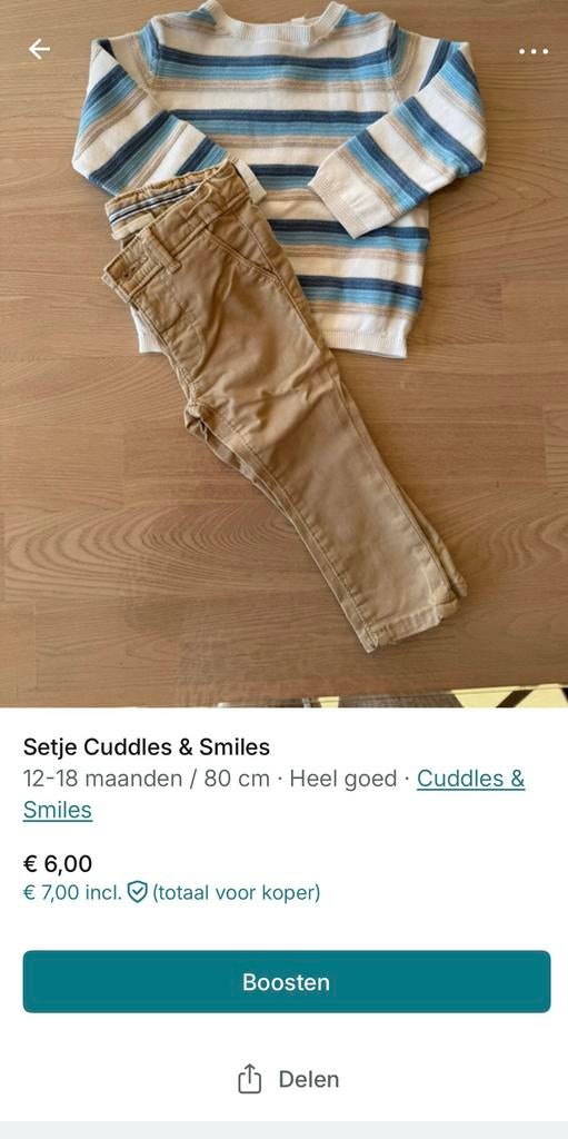 Jongenskleding te koop!!, Kinderen en Baby's, Babykleding | Maat 74, Ophalen, Zo goed als nieuw