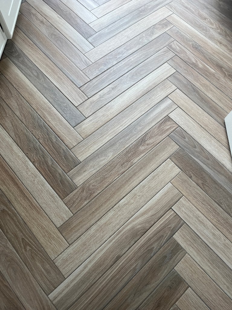 vloertegels (blond eikenhout) -30 stuks 7,5 x 60cm, Ophalen, 60 cm of meer, Keramiek, Nieuw