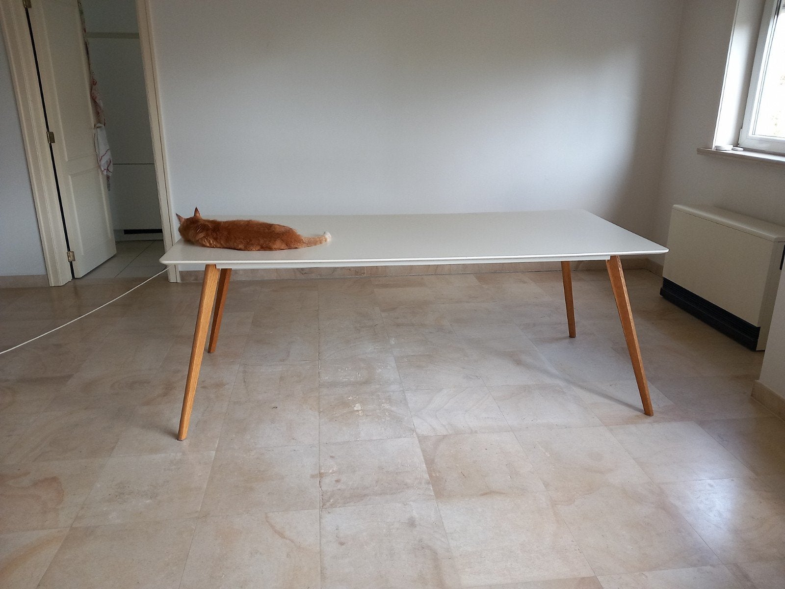 Stevige grote tafel - ideaal voor een atelier, Ophalen, Gebruikt