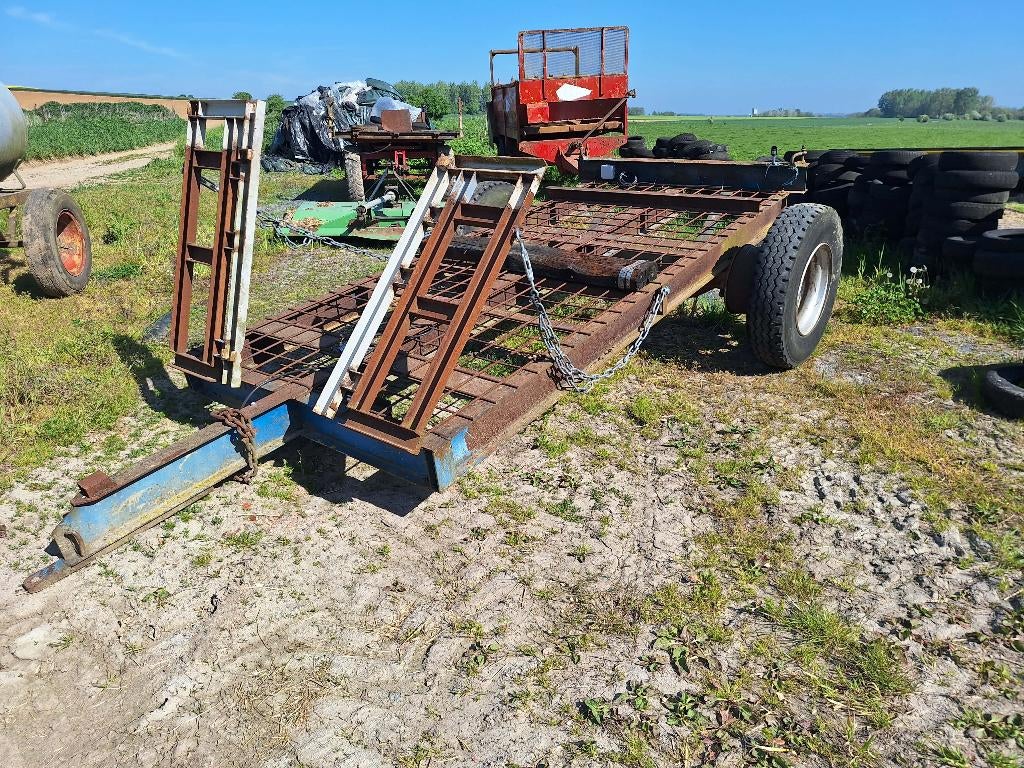 Remorque porte engin, Auto diversen, Aanhangers en Bagagewagens, Ophalen, Gebruikt
