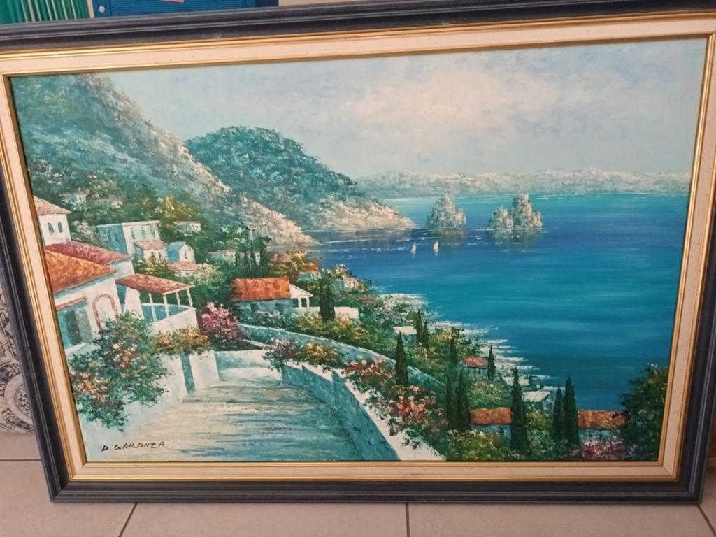 Cadre paysage méditerranéen, Enlèvement
