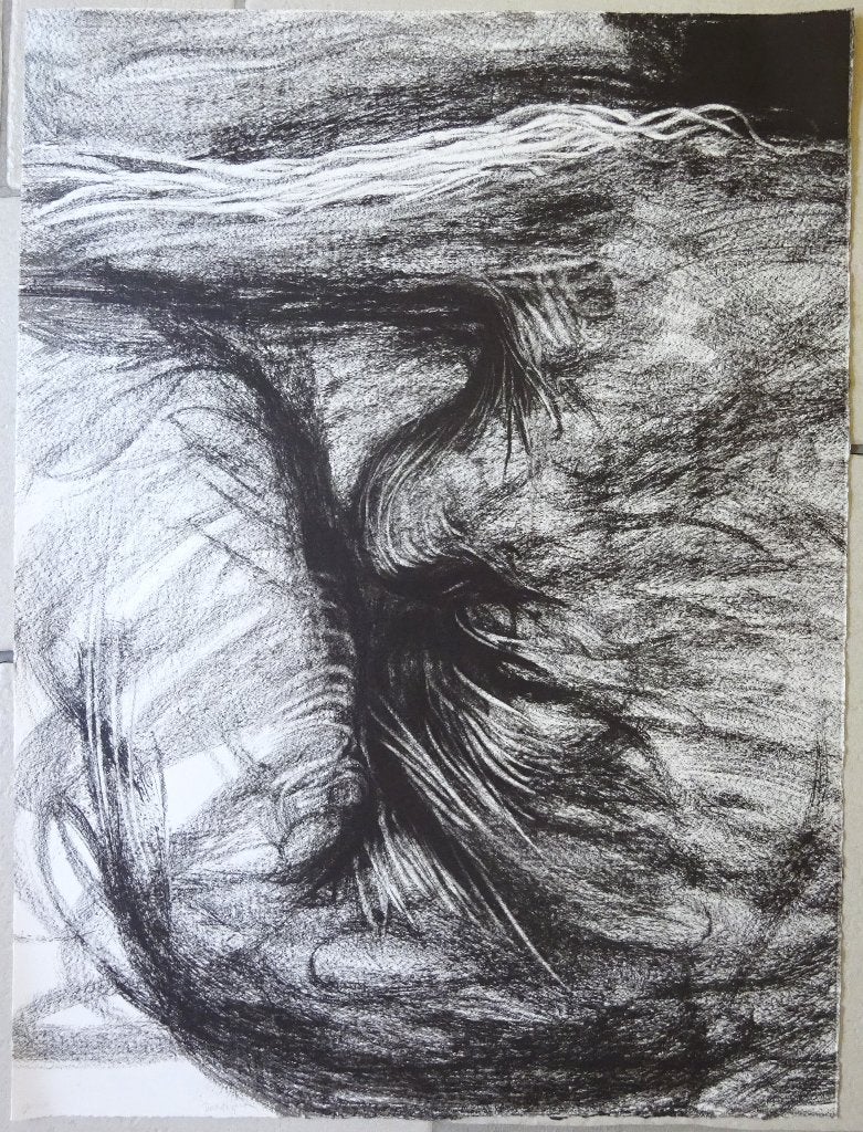 Eugène Dodeigne, Litho, 67/150 Nu assis, 1980,, Enlèvement, Lithographie, Édition limitée, Portraits et figures