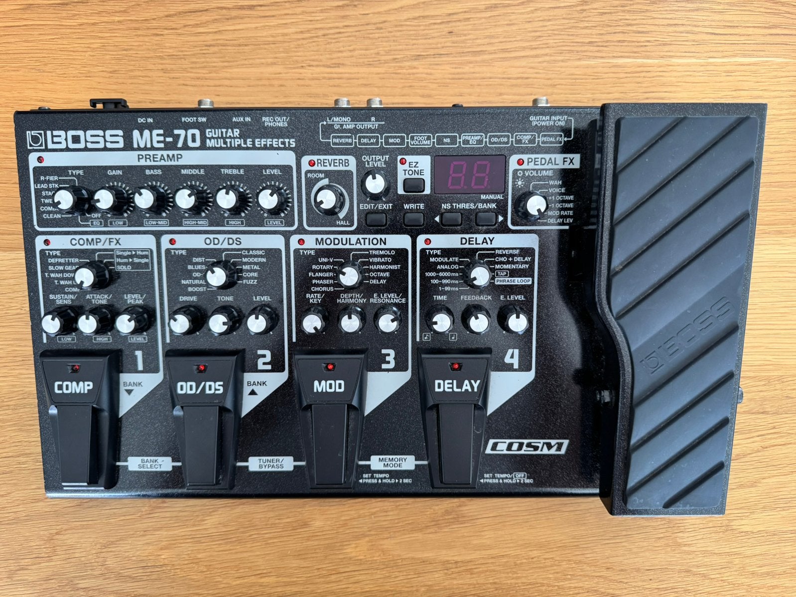 Boss ME-70 pédalier guitare, Musique & Instruments, Enlèvement, Utilisé