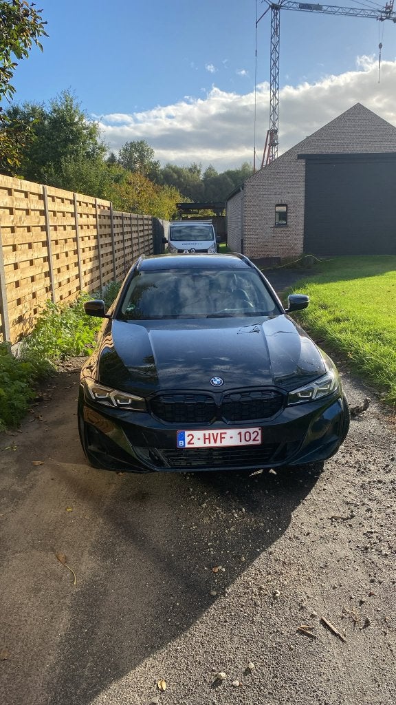 BMW 320 E, Auto's, Automaat, Zwart, Leder, 6 deurs