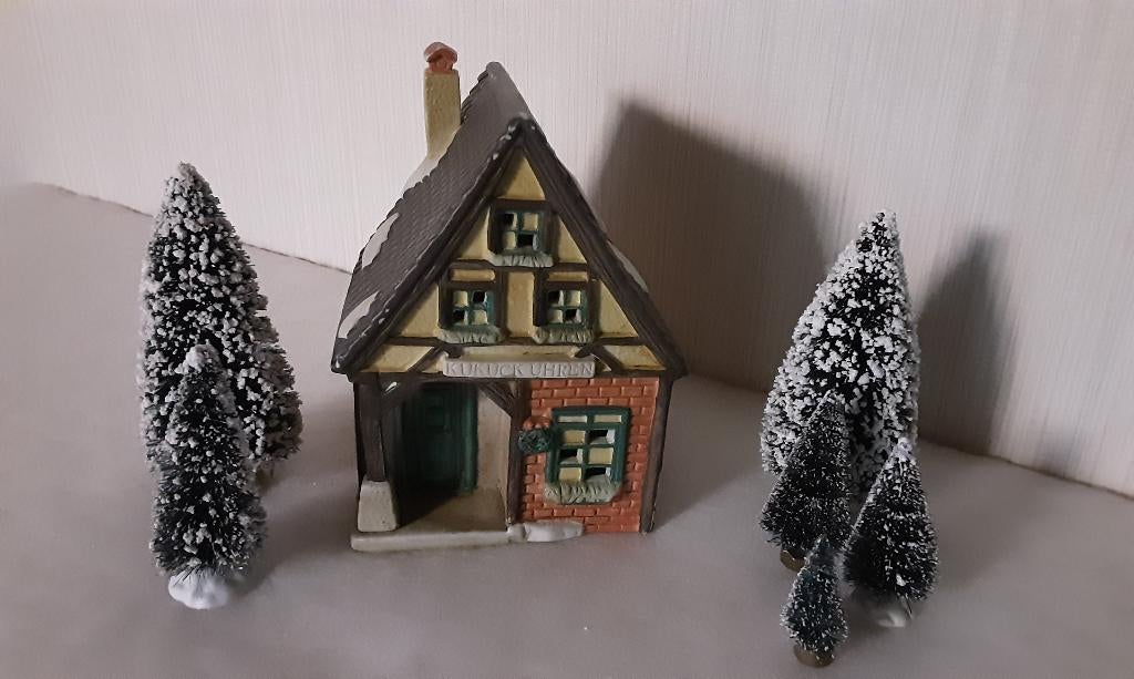 Kerst huisje in porselein., Ophalen of Verzenden, Zo goed als nieuw