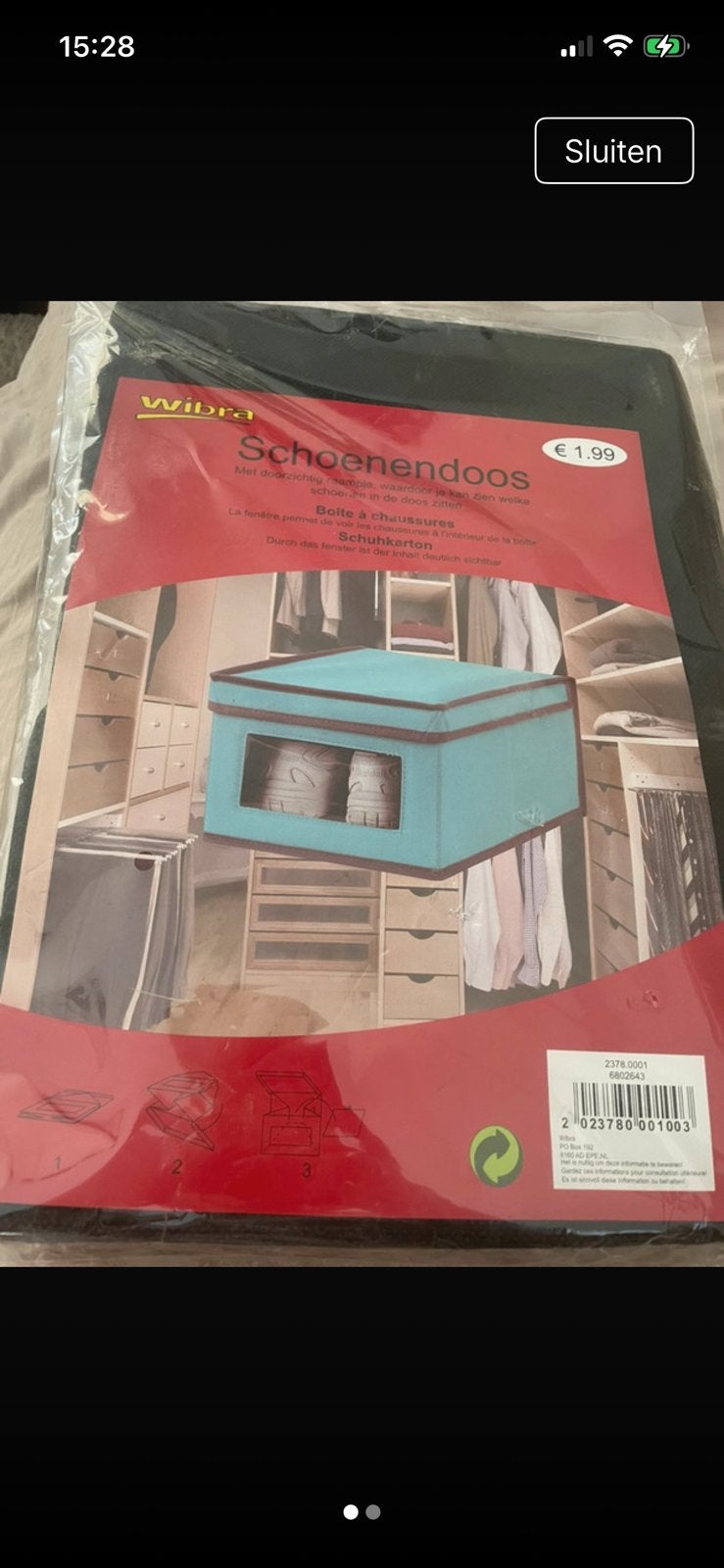 3 schoendozen met vensters voor 3 euro samen, Ophalen, Zo goed als nieuw