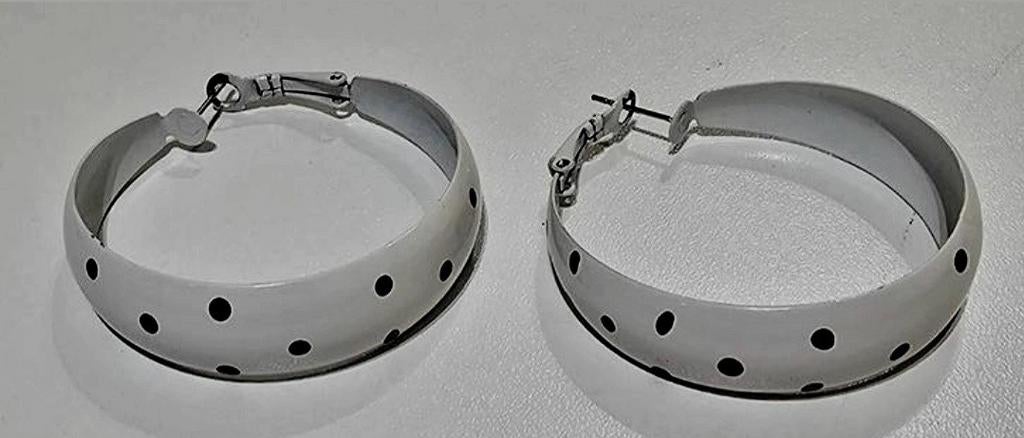 OORBELLEN, Handtassen en Accessoires, Oorbellen, Nieuw, Wit, Overige materialen, Hangers