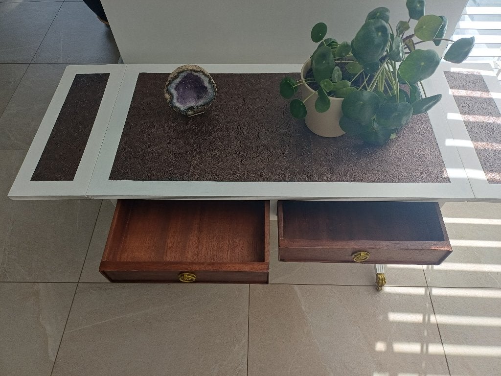 Vintage/gerestaureerd - zeer mooie salontafel, Huis en Inrichting, Tafels | Salontafels, Ophalen, 50 – 75, Minder dan 50 cm, Zo goed als nieuw