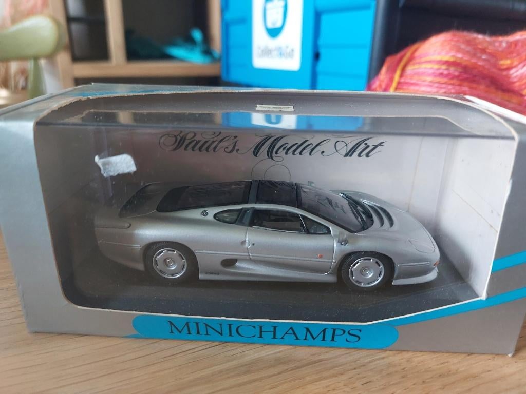 Minichamps Jaguar XJ220 Silver 1/43, Hobby en Vrije tijd, Ophalen of Verzenden, Nieuw, Auto, MiniChamps