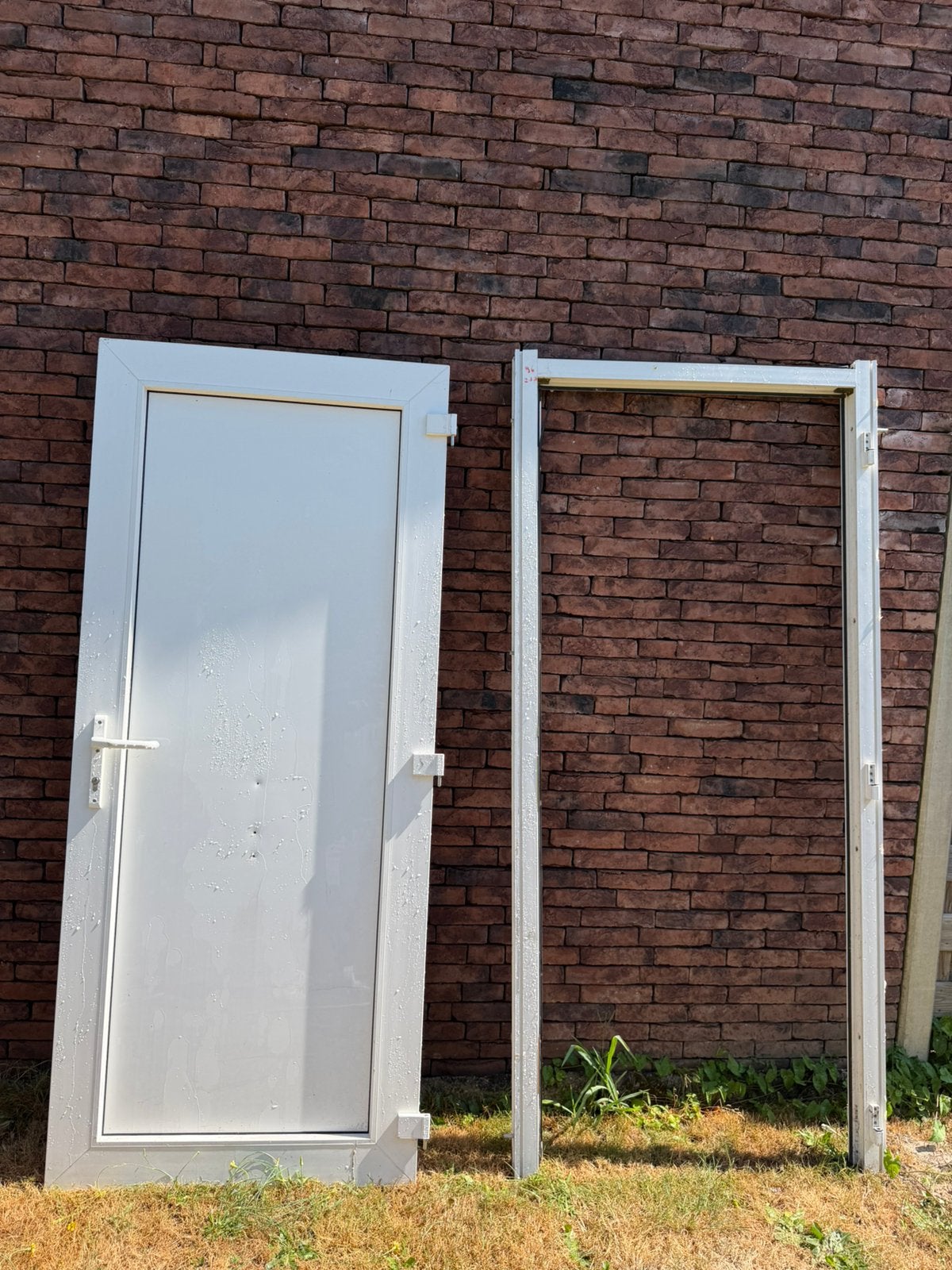 PVC DEUR GOEDE STAAT THUIS LEVERBAAR, Doe-het-zelf en Bouw, Ophalen, Zo goed als nieuw