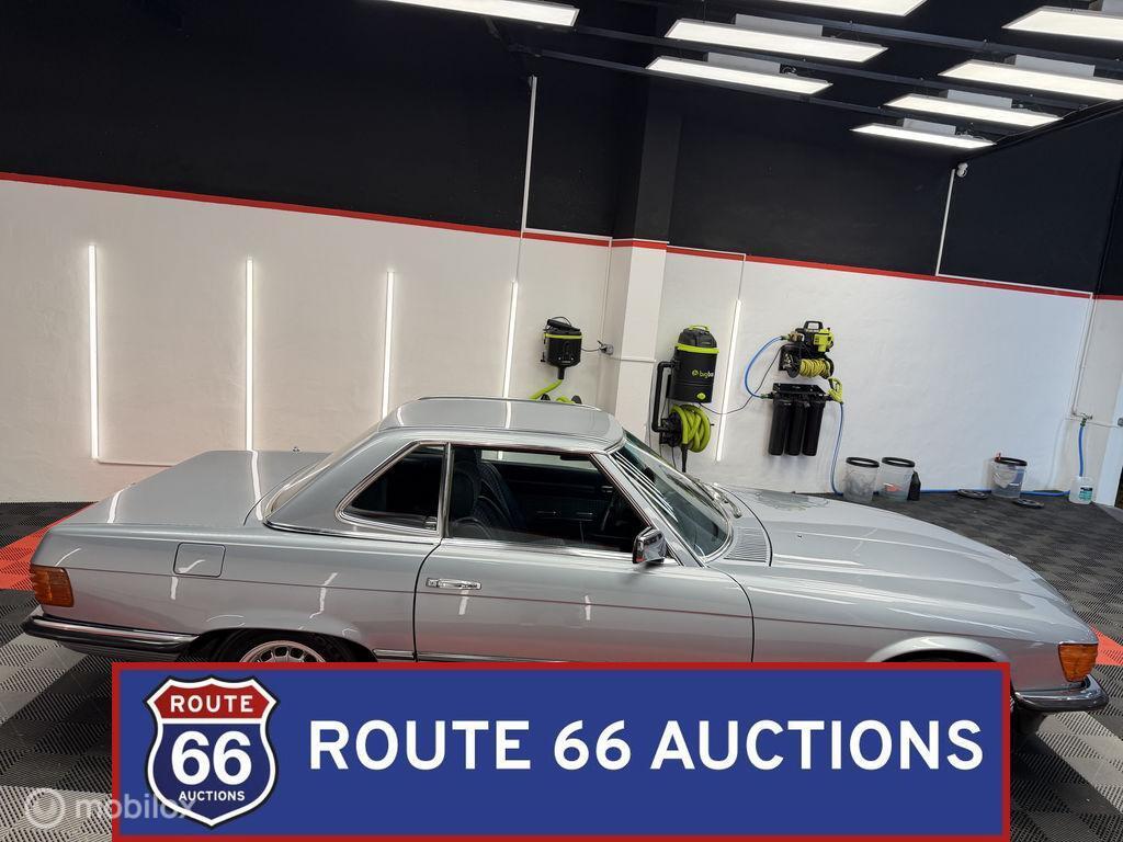 Mercedes-Benz 280 SL | 1982 | Route 66 Auctions, Auto's, Gebruikt, Zwart, Bedrijf, Handgeschakeld