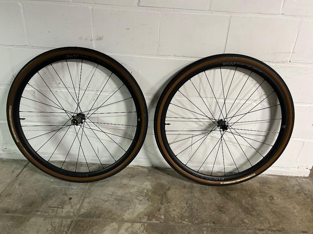 Hunt gravel wielset, Fietsen en Brommers, Ophalen, Gebruikt, Gravelbike, Aluminium