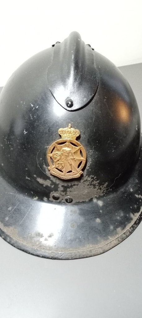 Belgisch perceel voor civiele bescherming, Verzamelen, Ophalen of Verzenden, Landmacht, Helm of Baret