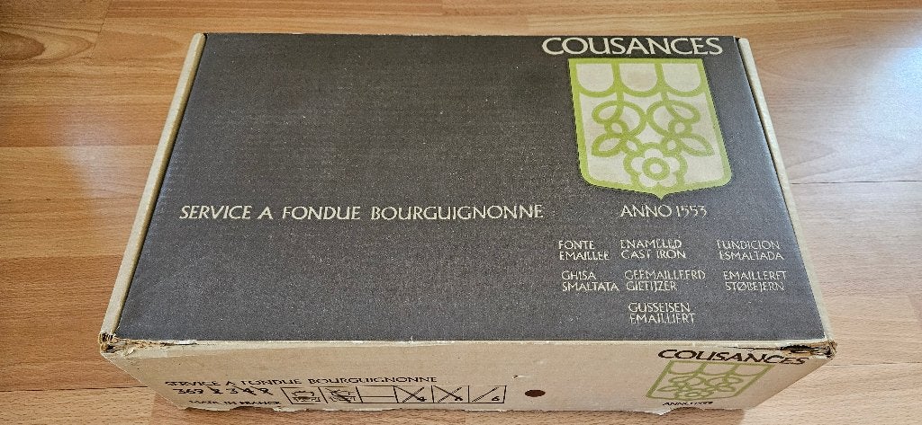 Set fondue bourguignonne Vintage Cousances, fabriqué France, Enlèvement ou Envoi