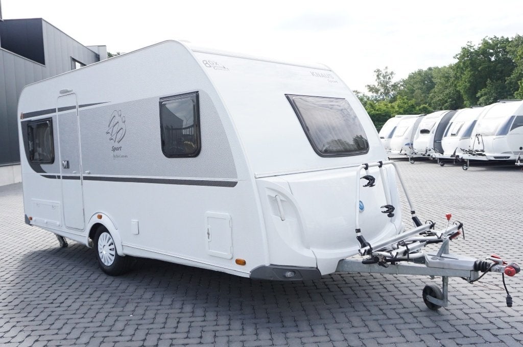 Mooie 4pers.Knaus met mover, voortent, fietsrek, MTM 1300kg, Mover, Frans bed, Bedrijf, Knaus