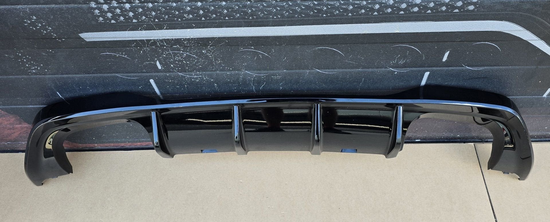 Diffuser VW Golf 8 VIII R R20 HOOGLANS ZWART 5H6807568K Orig, Auto-onderdelen, Gebruikt, -, Ophalen of Verzenden, Achter