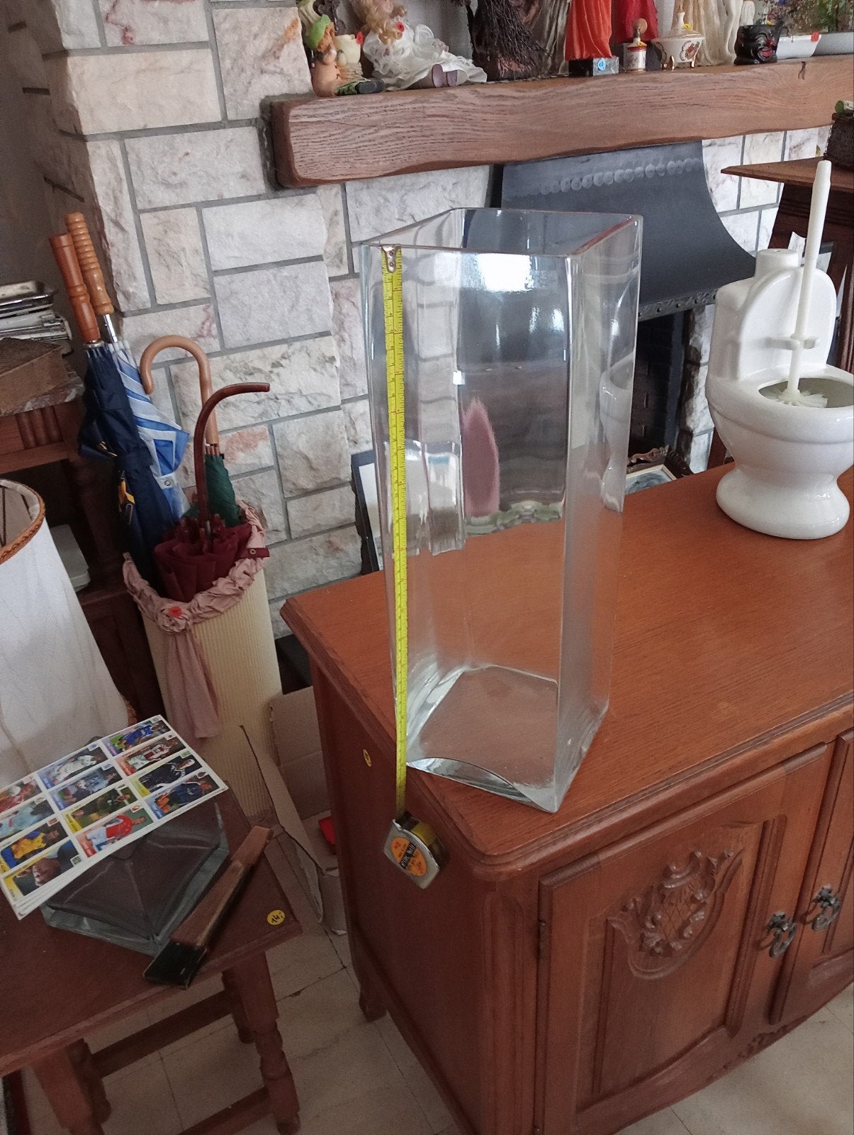 grand vase en verre, Maison & Meubles, Accessoires pour la Maison | Vases, Enlèvement ou Envoi