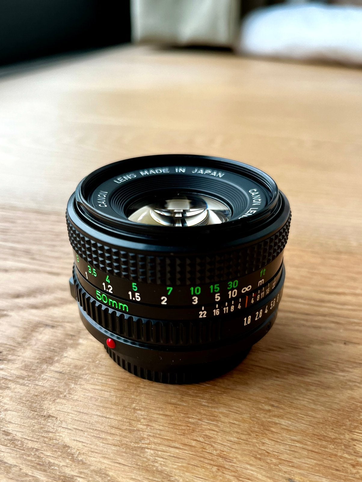 Canon FD 50mm f1.8 lens, Audio, Tv en Foto, Foto | Lenzen en Objectieven, Ophalen of Verzenden, Gebruikt