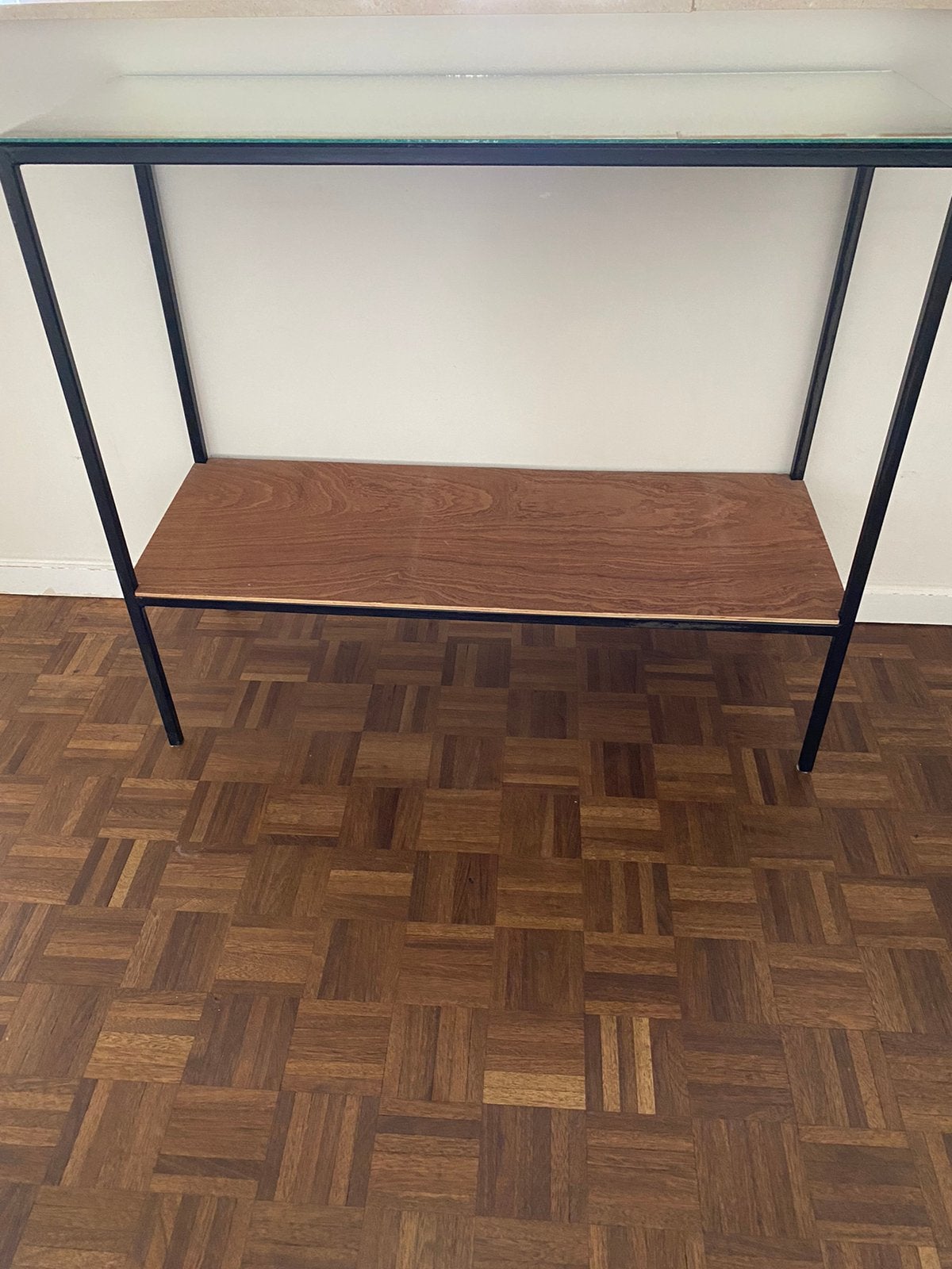 Console vitrée, Huis en Inrichting, Tafels | Sidetables, Ophalen, Gebruikt, 100 tot 150 cm, 75 cm of meer