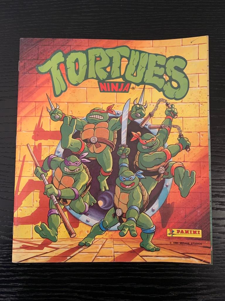 PANINI Album Ninja Turtles 1990 TMNT onvolledige sticker., Boeken, Ophalen of Verzenden, Gelezen, Plaatjesalbum